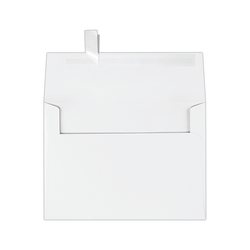 LUX Invitation Envelopes, A7, Peel &amp; Stick Closure, White, Pack Of 50