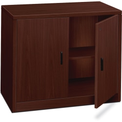 HON 10500 Series Storage Cabinet Mahogany - Office Depot