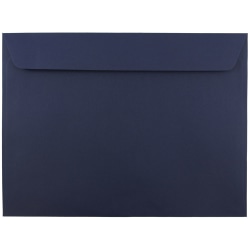 JAM Paper® Open-End 9" x 12" Envelopes, Gummed Seal, Navy Blue, Pack Of 25 Envelopes