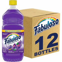 Fabuloso All-Purpose Cleaner - 33.8 fl oz (1.1 quart) - Lavender Scent - Rinse-free, Residue-free, Long Lasting - Lavender - 12 / Carton