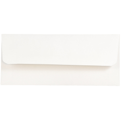 JAM Paper® Booklet Money Envelopes With Gummed Closure, 3" x 6 11/16", White, Pack Of 25