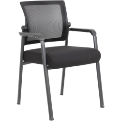 Boss Office Products Mesh 4-Legged Guest Chair, Black