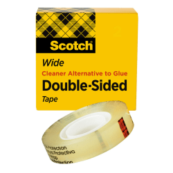 Scotch Permanent Double Sided Tape 1 X 1296 Clear Office Depot