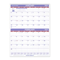 AT A GLANCE 2 Month Wall Calendar PM928 - Office Depot