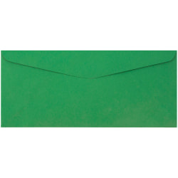 JAM Paper® #9 Booklet Envelopes, Gummed Closure, Green, Pack Of 50