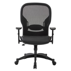 Office Star Space Seating MeshBonded Leather High Back Chair ...