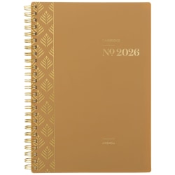 Cambridge® WorkStyle® Focus 2026 Weekly Monthly Planner, Sunbaked Clay, Small, 5 1/2&quot; x 8 1/2&quot;