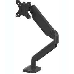Fellowes® Platinum Series Single-Monitor Arm For Monitors Up To 40", 17 1/4"H x 4 1/2"W x 18 9/16"D, Black, 8043301