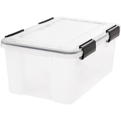 Iris Weathertight Heavy Duty Storage Tote Internal Dimensions 14 75 Length X 9 63 Width X 7 Height 6 Carton Office Depot