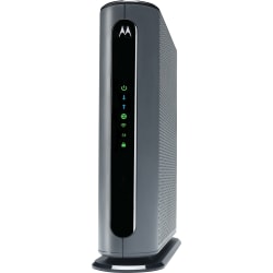 Motorola 24x8 Cable Modem plus AC1900 Dual Band WiFi Gigabit Router ...