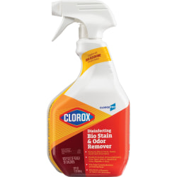 CloroxPro Disinfecting Bio Stain &amp; Odor Remover Spray - Ready-To-Use Spray - 32 fl oz (1 quart) - 1 Each - Translucent
