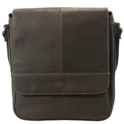 kenneth cole leather messenger bag