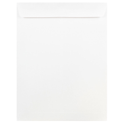 JAM Paper® Open-End 9" x 12" Envelopes, Gummed Seal, White, Pack Of 50 Envelopes