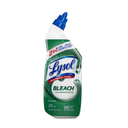 Lysol Bleach Toilet Bowl Cleaner - 24 fl oz (0.8 quart)Bottle - 2 / Pack - Blue