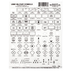 DandB Military Mapping Symbols Protractor - Office Depot