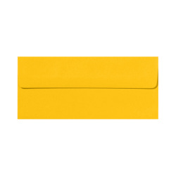 LUX #10 Envelopes, Peel &amp; Press Closure, Sunflower Yellow, Pack Of 500