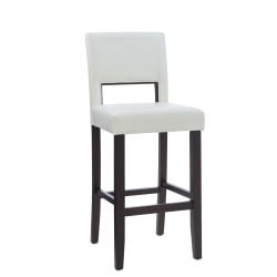 Linon Home Decor Products Hendry Bar Stool Whiteespresso Office Depot
