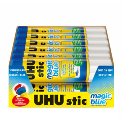 Glue Stick 1 41oz Bluedries Clear 12bx Office Depot