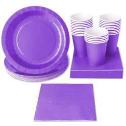 purple dinnerware