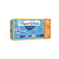 Paper Mate® Clearpoint® Mechanical Pencil, 0.7mm, #2 Lead, Blue Barrel, Pack Of 12