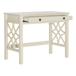 Linon Camille Desk Antique White Office Depot