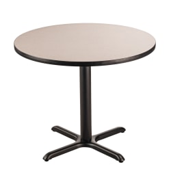 National Public Seating Caf&eacute; Table, 30&quot;H x 36&quot;W x 36&quot;D, Gray Nebula/Black