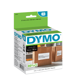 DYMO® LabelWriter® Model 30323 Shipping Labels, 4&quot; x 2 1/8&quot;, Roll Of 220