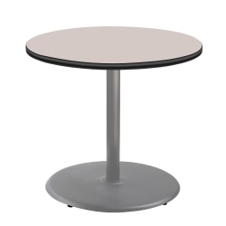 National Public Seating Round Caf&eacute; Table, 30&quot;H x 36&quot;W x 36&quot;D, Gray Nebula/Gray