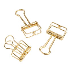 gold binder clips