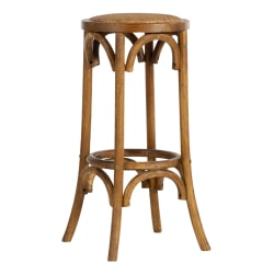 Linon Luke Backless Bar Stool Walnut Office Depot Shop 12 top linon home décor bar & counter stools and earn cash back from retailers such as macy's all in one place. office depot