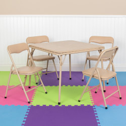 folding table and 4 chairs