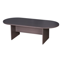 Boss Office Products 95&quot;W Wood Race Track Conference Table, Driftwood