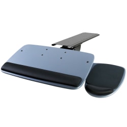 Mount-It! MI-7137 Adjustable Keyboard And Mouse Tray, 20-1/2&quot;, Blue