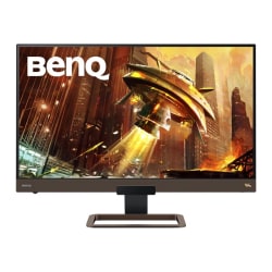 Benq Ex2780q 27 Wqhd Led Gaming Lcd Monitor 169 Metallic Gray In Plane Switching Ips Technology 2560 X 1440 1 07 Billion Colors Freesync 5 Ms Gtg 144 Hz Refresh Rate 2 Speakers Displayport Usb Type C Office Depot