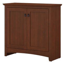 Bush Furniture Buena Vista Small Storage Cabinet With Doors Serene Cherry Standard Delivery Office Depot