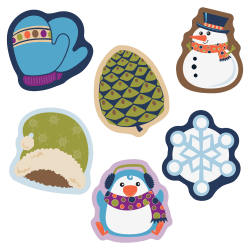 Carson Dellosa Winter Mix Mini Cut outs Learning Fun Winter ...