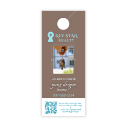 Custom Full Color Door Hangers Print 1 Side Uv Gloss 3 12 X 8 12 Box Of 50 Office Depot