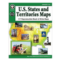 Mark Twain Media U.S. States And Territories Maps Grades 5 8 - Office Depot