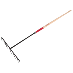 Level Rake 16 in Forged Steel Blade 60 in White Ash Handle - Office Depot