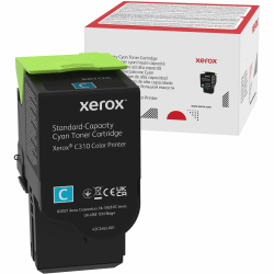 Xerox Genuine Xerox® C310 Color Printer/ C315 Color Multifunction Printer Cyan Standard capacity Toner Cartridge (2000 Pages) - 006R04357 - 2000 Pages