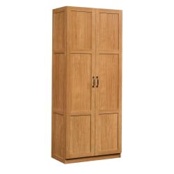 Photo 1 of *Water Damage*
Sauder 419188 Storage Cabinet, L: 29.61" x W: 16.10" x H: 71.10", Highland Oak Finish