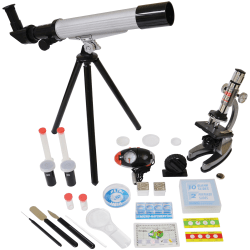 edu science telescope and microscope set