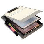 Officemate Storage Clipboard Case With Low Profile Clip, Gray - Import It All - View #6