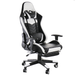 Flash Furniture X40 Gaming Chair Racing Computer Chair With Fully Reclining  Back/arms And Transparent Roller Wheels, Slide-out Footrest : Target