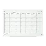Quartet Infinity Glass Magnetic Unframed Monthly Calendar Whiteboard 24 x  36 White - Office Depot