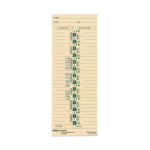 OfficeMax 1 Sided Weekly Time Cards