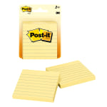 Post-it® Notes, 3 in. x 3 in., Poptimistic Collection, Lined, 6 Pads/Pack