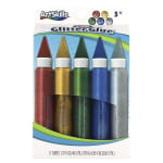 Crayola Washable Glitter Glue Pens .35oz-Bold 5/Pkg - 071662035228