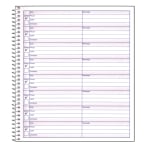 Office Depot Brand Voicemail Log Book 7 12 x 8 12 60 Sheets White Paper ...