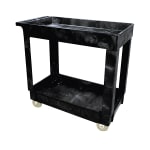 Suncast Commercial Premium Housekeeping Cart Partially Assembled 49 34 H x  24 W x 62 18 D Black - Office Depot